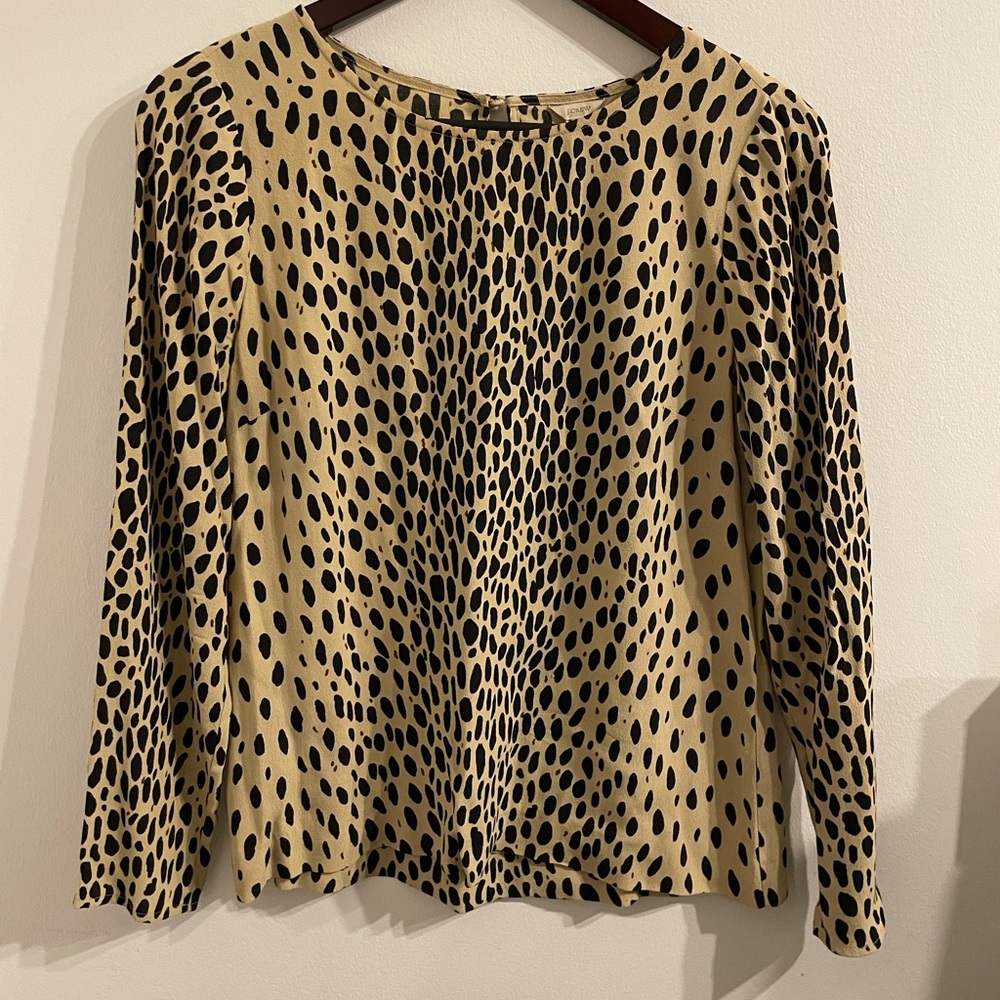 J. Crew Animal Print Blouse | 2